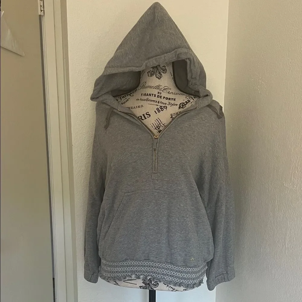 Kate Spade Gray Hooded Sweatshirt M